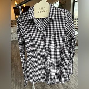 J. Crew Women’s  Blue Gingham Button Down Shirt size 2